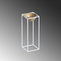 Aberto Design Maceta Decorativa GED-021-C Blanco y Dorado